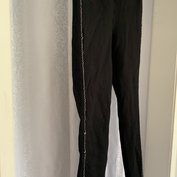 ZARA BLACK BEADED LEGGING Sz: S - Picture 4 of 5